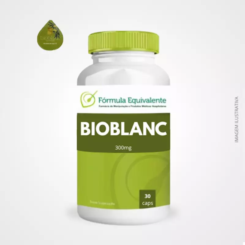 BIOBLANC 300mg - Clareador e Renovador Celular da Pele - 30 cápsulas