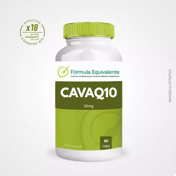 CAVAQ10 30mg - Coenzima Q10 de Alta Biodisponibilidade - 60 cápsulas CAVAQ10 30mg - Coenzima Q10 de Alta Biodisponibilidade - 60 cápsulas