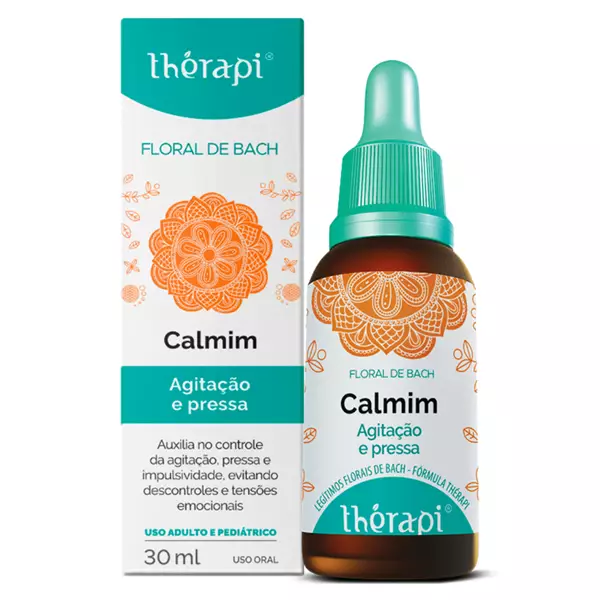 Floral de Bach Thérapi Calmim 30ml - Agitação e Pressa Floral de Bach Thérapi Calmim 30ml - Agitação e Pressa