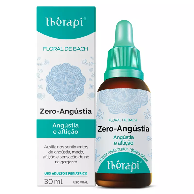 Floral Thérapi Zero Angústia 30ml  Controle da Angústia, Medo e Aflição
