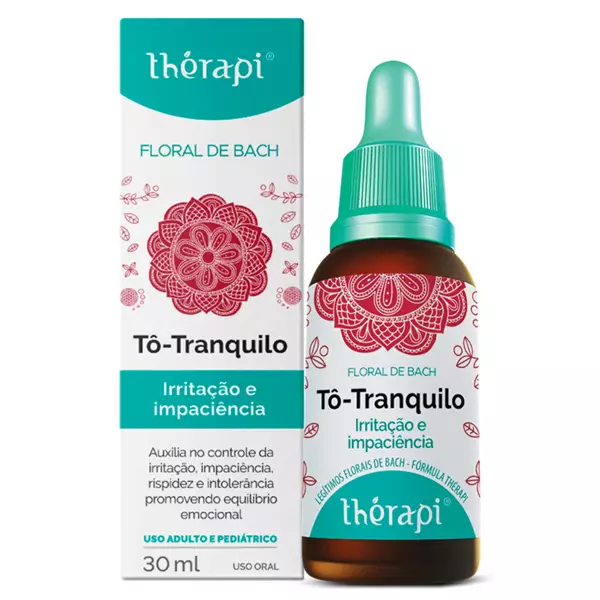 Floral Thérapi Tô Tranquilo 30ml – Irritação e Impaciência Floral Thérapi Tô Tranquilo 30ml – Irritação e Impaciência