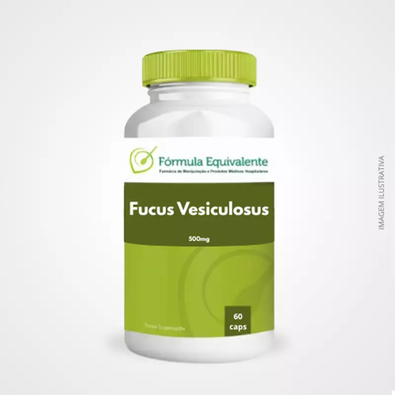 Fucus Vesiculosus 500mg 60 Cápsulas  Auxilia no Controle de Peso, Metabolismo e Tireóide
