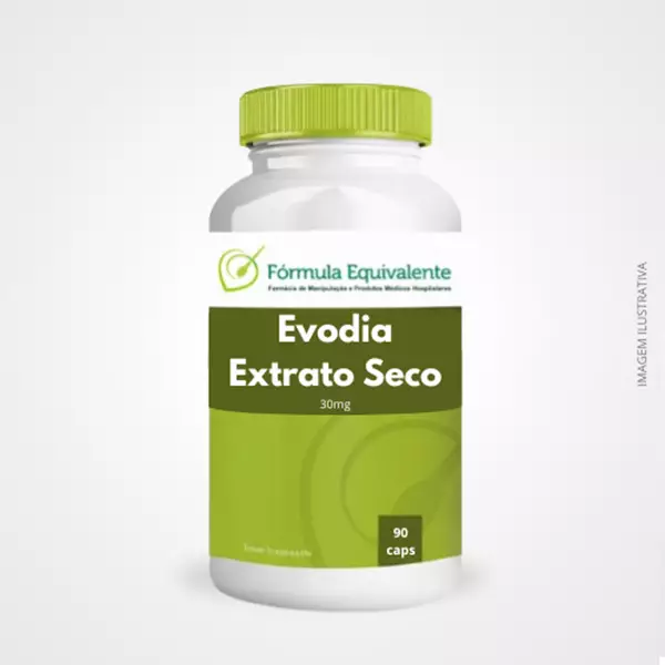 Evodia Extrato Seco 30mg 90 Cápsulas Evodia Extrato Seco 30mg 90 Cápsulas