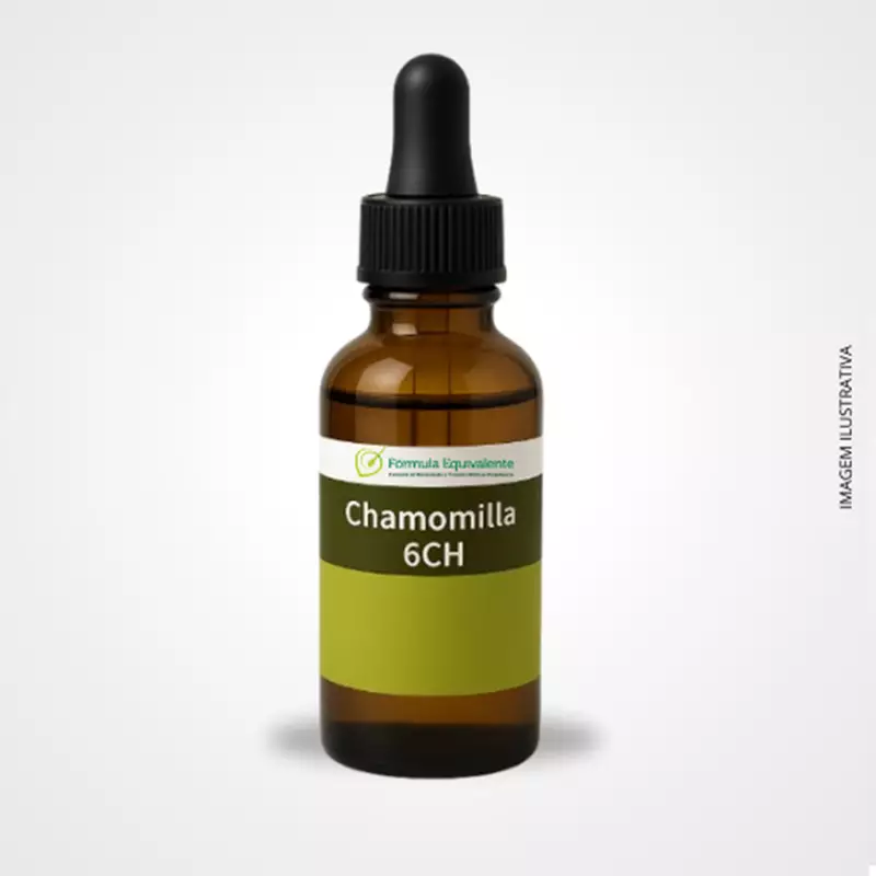 Chamomilla 6CH Solução 20 ml  Homeopatia para Irritabilidade, Ansiedade e Cólicas