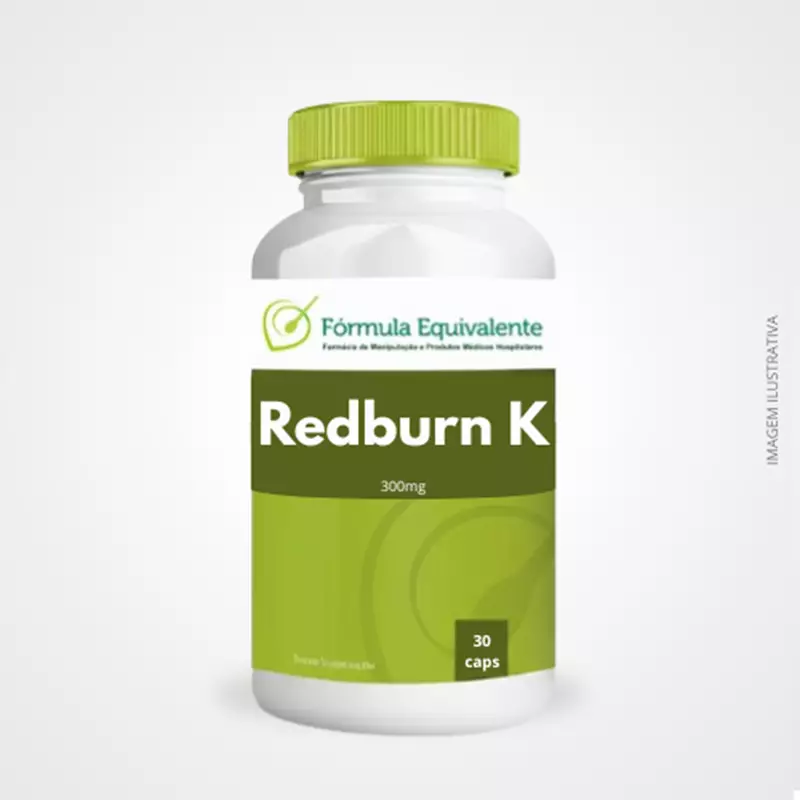 Redburn K 300mg 30 Cápsulas - Probiótico Premium para Emagrecimento e Longevidade