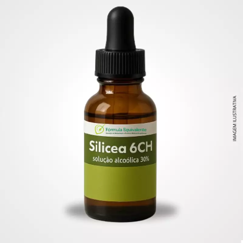 Silicea 6CH - Medicamento Homeopático - solução alcoólica 30%