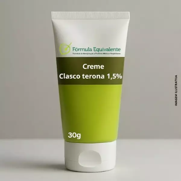 Clascoterona 1,5% Creme 30g � Tratamento para Acne Hormonal e Oleosidade