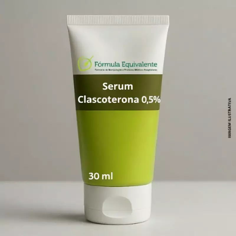 Sérum de Clascoterona 0,5% 30ml � Tratamento Leve para Acne Hormonal e Oleosidade